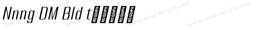 Nanueng DEMO Bold It字体转换
